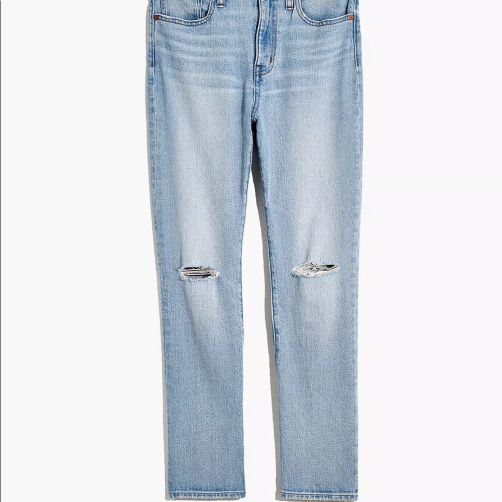 NWT Madewell High Rise Slim Crop Boyjean Dumas Ripped Wash sz 26 - Picture 9 of 10